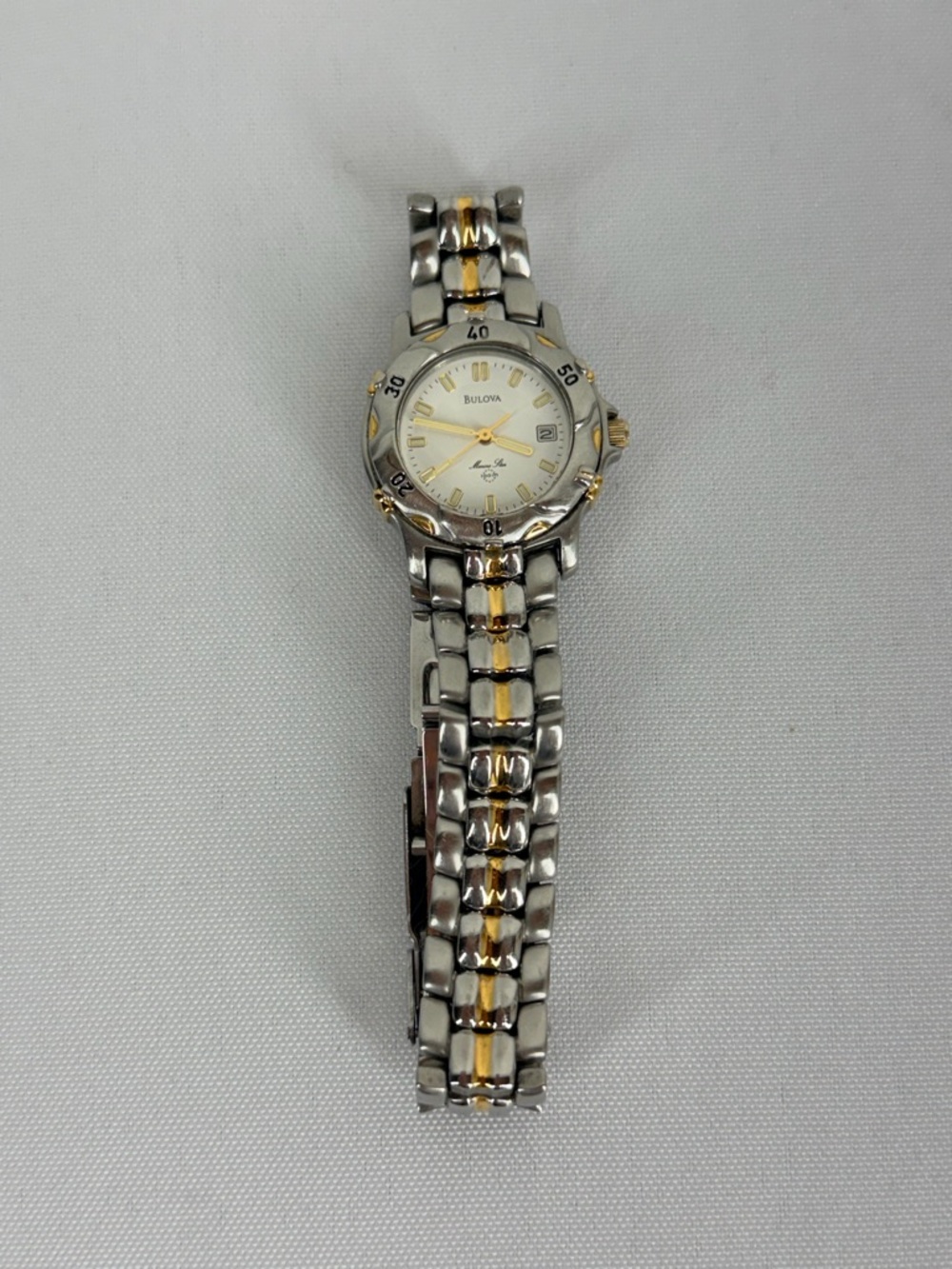 Bulova Marine Star 100M Two Tone Stainless Steel Women’s Watch 98M39. - Picture 10 of 17